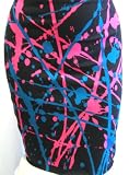 Mosquitohead Women's SPLATTER PRINT PENCIL SKIRT