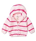 (ラボーグ)La vogue 春秋防寒 赤ちゃん ベビーアウタージャケットコート ジッパー トレーナー パーカー 長袖 女の子 子供服 男の子 キッズ こどもふく 105 ライトピンク＋ローズ