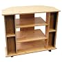 ORE International R556NA Corner TV Stand Natural Color
