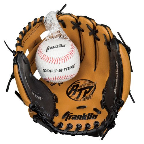 Franklin 9.5" Baseball Glove with Soft-strike Baseball