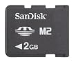 Sandisk Memory Stick Micro 2GB (2048 MB) Speicherkarte (Retailverpackung)