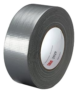 3M Utility Duct Tape 2929 Silver, 1-22/25 in x 50 yd 5.8 mils (Pack of 1)