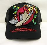Ed Hardy - Ed Hardy Hat Pin Up Devil Black w Rhinestones