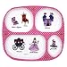 Divided Tray Baby Cie Princess Pink Polka Dot Melamine Melamine Dinnerware