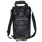 Vinotemp Faux Leather Wine Carrier - Black