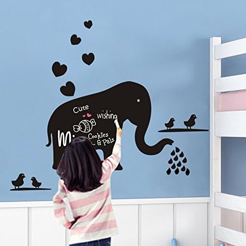 Cutelyn Decor Sticker Arts Chalkboard Baby Wall Decal Kit (Elephant)