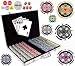 Bluff King One of a Kind 1000 Pcs 11.5 Gram Clay Composite Chips with Gaming Accessories.
