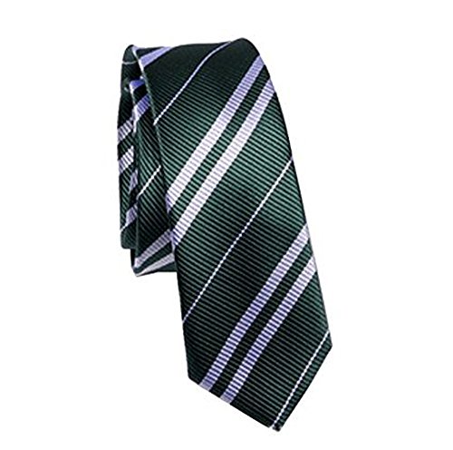 Dress Shirt Tie Adult and Kids Halloween Costume Cosplay Accessoy USA (Slytherin No Icon)