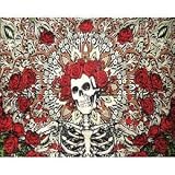 Grateful Dead Blanket- Woven Throw Blanket!!~ Approx 53 x 68