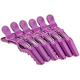 Pack of 6 Salon Sectioning Clip Clamp Hairdressing Styling Hair Tool Crocodile