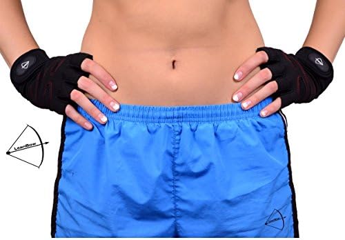 LeanBow PowerMax (TM) Professional Weight Lifting and Crossfit Training Gloves (Black)