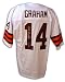 Autographed Otto Graham Cleveland Browns White Throwback Jersey with HOF'65