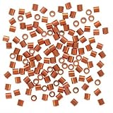 (50) 2x2mm Copper CRIMP Tube Beads
