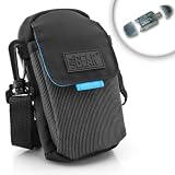 Compact Pro Protective Case For Samsung SL630 / TL110 /TL105 / HZ30W and More Digital Cameras ***Includes Convenient Shoulder Strap, Memory Card Reader