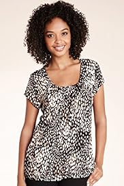 Honeycomb Animal Print Jersey Top