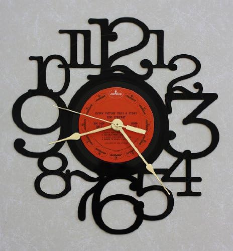 ROD STEWART ~ Every Picture Tells a Story ~ LP RECORD WALL CLOCK made from the Vinyl Record Album LP ~ Recycled into a Decorative & Functional Art Clock ~