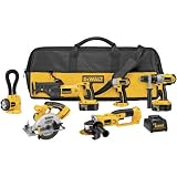 DeWalt DCK655X 18 Volt Heavy-Duty XRP Cordless 6-Tool Combo Kit
