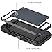 iPhone 6 plus Case,[5.5inch]by Ailun,Protective Shell-Smooth Card Slider Wallet&Flexible Shockproof Rubber Bumper&Anti-scratch PC Back Cover,Siania Retail Package[Black]