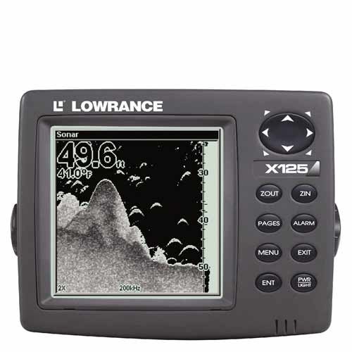Lowrance® X125 Fishfinder with 200 kHz Transducer