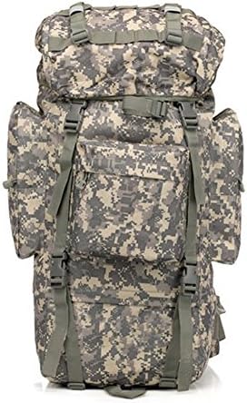 Ezflora Generic 65L Outdoor BackPack Tactical Military Trekking Field Bag Camping Hiking Camouflage Rucksack 7 Color Optional,ACU Camo