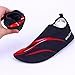 Flexible Water Sport Skin Shoes Aqua Socks Unisex for Swimming,Running,Snorkeling,Surfing,Yoga Exercises,XL(US9-10=CHN40-41),Red