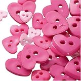 Eigenschaften KnorrPrandell / Gütermann / KnorrPrandell 2217328 - Knöpfe Herzenmix pink, 7g/Dose