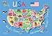 USA Map Floor Puzzle, 24-Piece