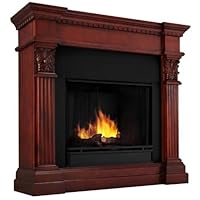 Real Flame Gabrielle L6700-X-DM Electric Fireplace in Dark Mahogany - MANTEL ONLY
