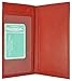 Brand New Hand Crafted Genuine Soft Leather Checkbook Cover simple (Premium Red)