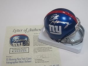 Eli Manning New York Giants Signed Autographed Mini Helmet Authentic Certified Coa