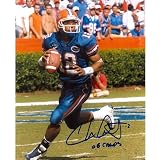 Chris Leak Autographed Florida Gators (Blue Jersey) 8x10 Photo w/ "06 Champs"