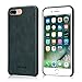 JISONCASE iPhone 7 Plus Case Genuine Leather Hard Back Case Slim Fit Protective Cover Snap on Case for iPhone 7 Plus [Midnight Blue]-JS-I7L-03A40
