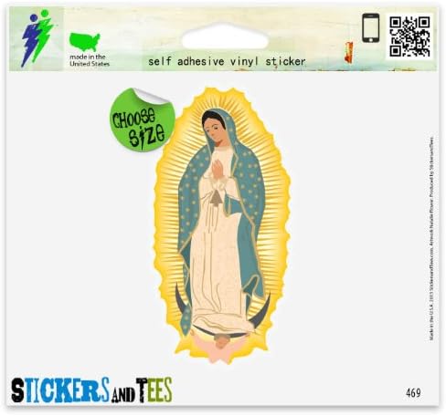 Virgen De Guadalupe Vinyl Car Bumper Window Sticker 3" x 2"
