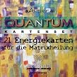 Quantum Kartenset - 21 Karten f�r die Matrixheilung: 21 Karten f�r die Matrixheilung eine Anleitung zur Arbeit mit den hochkar�tigen Energieheilkarten