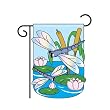 Dragonfly Garden Flag