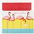 Flamingo With Baby Tropical Holiday Cards
