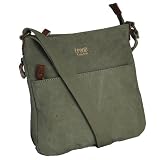 TROOP UNISEX CANVAS SHOULDER BAG, KHAKI