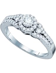 0.55CT-DIA 0.20CT-CRD BRIDAL RING
