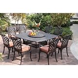 Darlee Del Mar 8-person Patio Dining Set - Antique Bronze