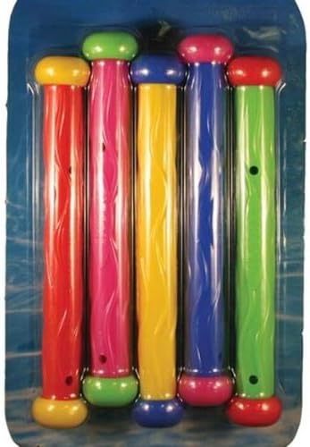 Bright & Colorful Under Water Play Sticks, Pack of 5