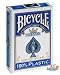 Jeu Bicycle 100% plastique bleu