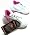Heelys Girls 7426 Flurry White & Pink Double Wheel Trainers