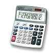 EATES Dual Power Desktop Solar Calculator, Electronic Calculator # DC1988