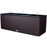 Lechuza Trio Cottage 30 Planter, Mocha Wicker