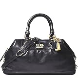 Coach Large Leather Sabrina Duffle Bag Tote 12949 Black