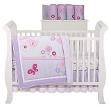 Tiddliwinks Lilac Butterfly 4-pc. Bed Set