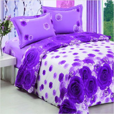 Le Vele Linda-Purple - Duvet Cover Bed in Bag 