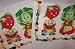 Veggie Heads Kitchen Dish Towels Pair Tomato & Cabbage Head Tea Towels 27