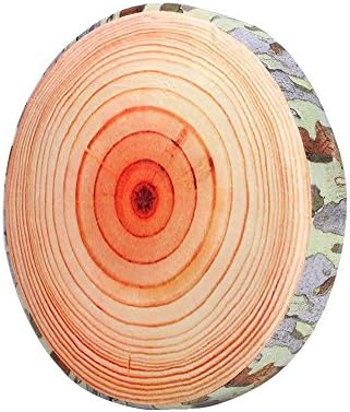 Creative Round Dia 38cm Simulation Fruit Tree Trunk Orange Kiwi Washable Home Floor Pillow Cushion (Sycamore tree)