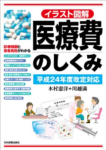 平成24年度改定対応 イラスト図解 医療費のしくみのJPEG画像